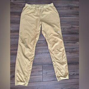 Patagonia lightweight hiking jogger pants light mustard yellow color size large